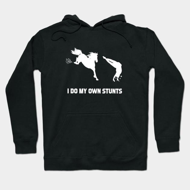 I Do My Own Stunts Horse Race Funny Horse Racer Hoodie by teebest